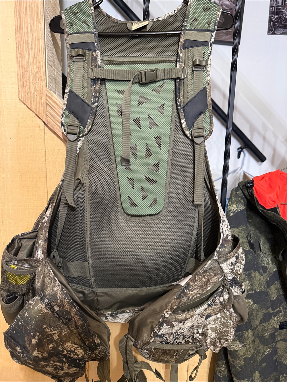 Men's Hunting Vest Pack - Camo Green Tactical Pack